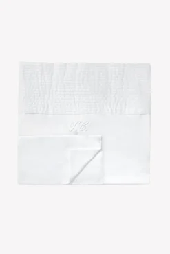 Parure de lit Monogramme blanc