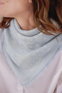 Petit Foulard Bleu grisé Kujten x Tartine et Chocolat