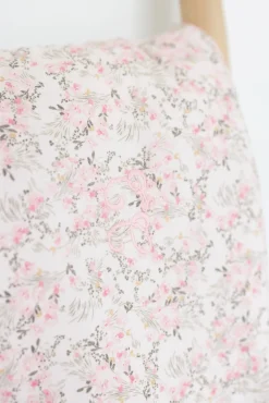 Plaid Imprimé fleuri jardin hivernal