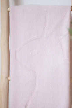 Plaid cachemire Lapin Rose pâle