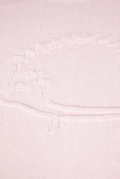 Plaid Laine Hérisson rose pâle