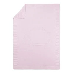 Plaid Laine Hérisson rose pâle