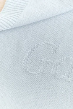 Plaid personnalisé Cachemire bleu ciel