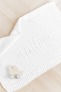 Plaid personnalisé Laine écru