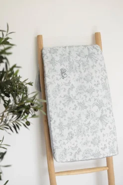 Plaid réversible Imprimé inspiration toile de jouy gris