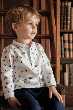 Polo Bleu électrique illustration pixels