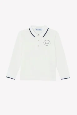 Polo Ecru écusson hérisson