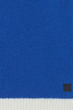 Pull Bleu électrique motif jacquard