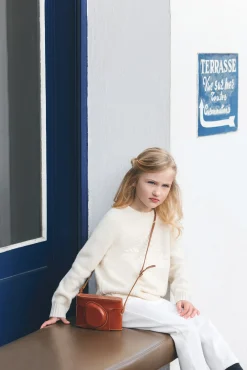 Pull Ecru illustration flocon