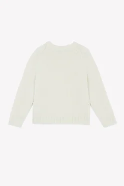 Pull Ecru illustration flocon