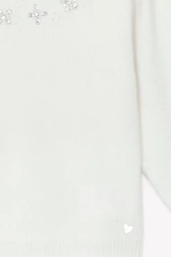 Pull Ecru paillettes