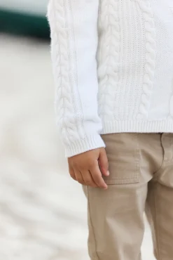 Pull Ecru signature TC