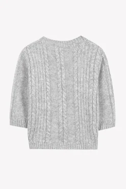 Pull Gris chiné signature TC