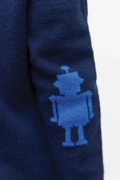 Pull Marine en laine signature TC