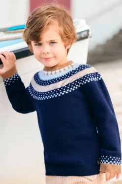 Pull Marine motif jacquard