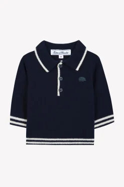 Pull Marine col pointu