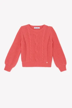 Pull Praline maille torsadée