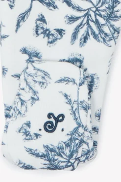 Pyjama Imprimé inspiration toile de jouy bleu