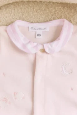 Pyjama Rose pâle moutons