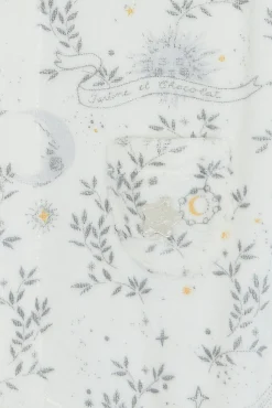 Pyjama Imprimé rêve étoilé col claudine