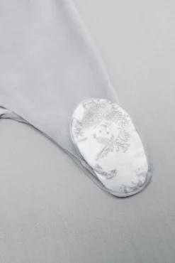 Pyjama Gris en velours imprimé inspiration toile de jouy