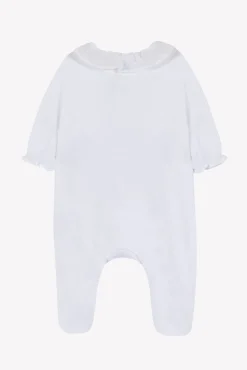 Pyjama Blanc col volanté