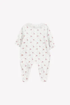 Pyjama Ecru fleurs