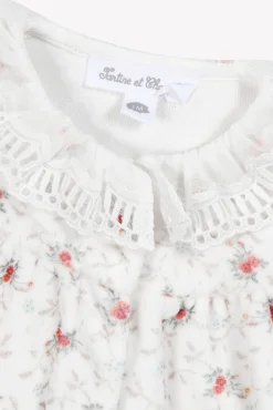 Pyjama Ecru fleurs