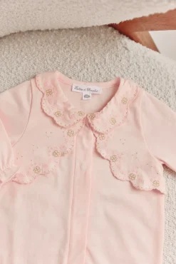 Pyjama Rose pâle volanté