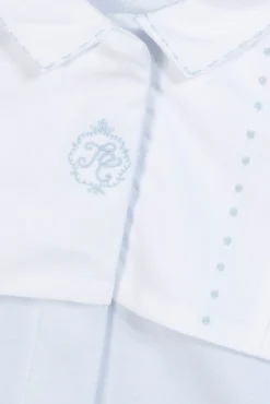 Pyjama Bleu ciel col pointu