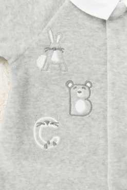 Pyjama Gris chiné abécédaire