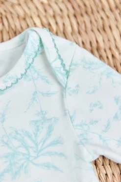 Pyjama deux pièces Vert d'eau inspiration Toile de Jouy