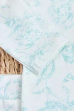 Pyjama deux pièces Vert d'eau inspiration Toile de Jouy