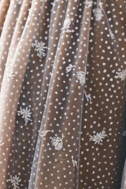 Robe Bronze velours et tulle