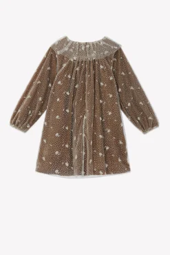 Robe Bronze velours et tulle