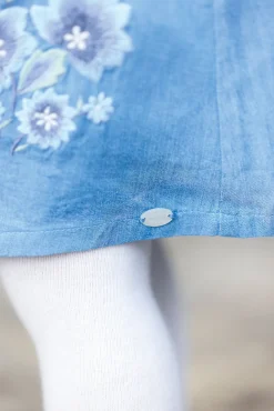 Robe Chambray broderies