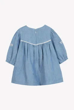 Robe Chambray broderies