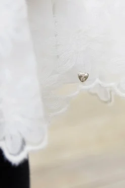 Robe Ecru tulle fleuri