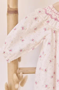 Robe Ecru broderie florale