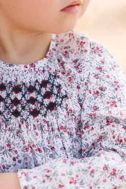 Robe Ecru imprimé fleuri