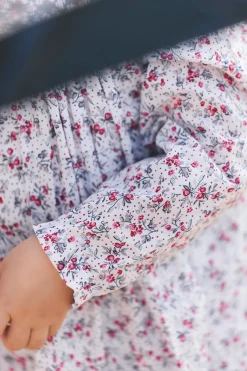 Robe Ecru imprimé fleuri