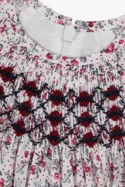 Robe Ecru imprimé fleuri