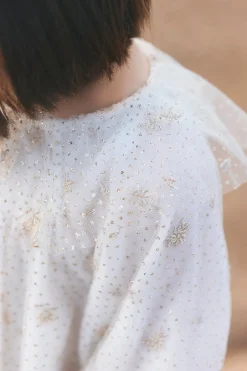 Robe Ecru velours et tulle