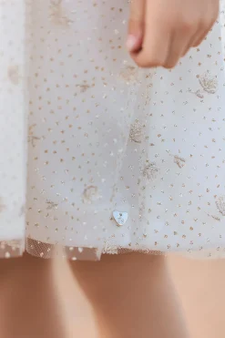 Robe Ecru velours et tulle