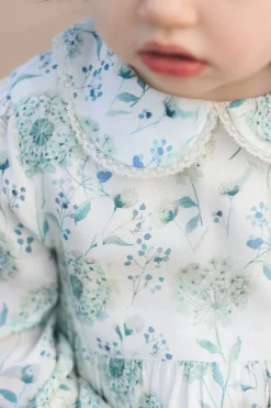 Robe Emeraude illustration florale