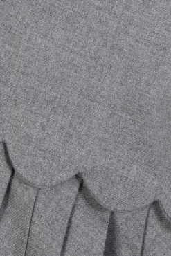 Robe Gris chiné plis religieux