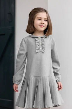 Robe Gris plissé