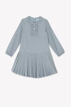 Robe Gris plissé