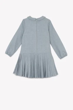 Robe Gris plissé
