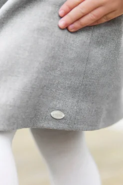 Robe Gris chiné à bretelles croisées